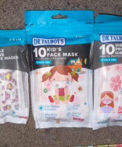 Dr. Talbot's Disposable Kid's Face Mask for Personal Health, Girl 2-5 Years, Prints May Vary, 10 Count 31 71ZjK h9ydL