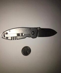 CRKT Squid Folding Pocket Knife: Compact EDC Straight Edge Utility Knife with Stainless Steel Blade and Framelock Handle Silver Stonewash 47 71ZjUZ eebL