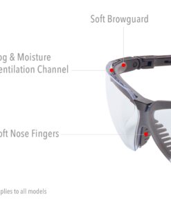 Howard Leight Shooting Sports Howard Leight by Honeywell Genesis Sharp-Shooter Shooting Glasses Combo Kit (R-01637),Clear/Amber/Vermillion,Large Clear/Amber/Vermillion Large 17 71ZjrOPU9vL