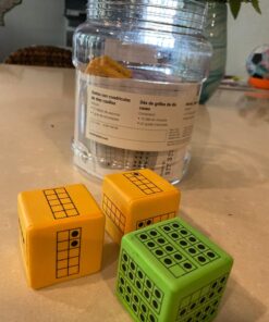 hand2mind Ten Frame Dice, Large Foam Dice for Classroom, Subitizing Dice, Math Manipulatives for Elementary School, Counting Toys for Toddlers, Educational Toys for Preschool Children (Set of 12) 29 71Zjx3FCuuL