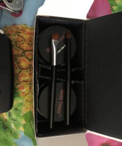 2 in 1 Black and Brown Gel Eyeliner Set Water Proof Smudge Proof, Last for All Day Long, Work Great with Eyebrow, 2 Pieces Eye Makeup Brushes Included 40 71Zk lmlbL