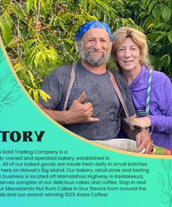 Kona Gold Coffee Whole Beans - 8 oz, by Kona Gold Rum Co. - Freshly Roasted Medium/Dark Roast Extra Fancy - 100% Kona Coffee | Peach Notes With Creamy Tones 8 Ounce (Pack of 1) Whole Bean 12 71ZkG2onhL