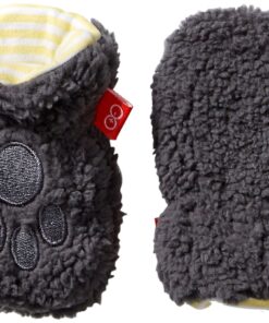 Magnificent Baby unisex-baby Fleece Mittens 18-24 Months Ash/Lemon