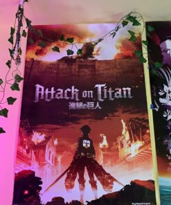 Trends International Attack on Titan - Fire Wall Poster, 22.375" x 34", Unframed Version 22 71ZlaqFT6KL