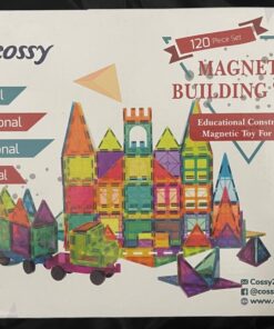 cossy 120Pcs Magnet Tiles Magnetic 3D Building Blocks Set Educational Construction Toys for 3+ Year Kids with Stronger Magnets, Rivets-Fastened, Educational, Recreational, Conventional 120 48 71Zm1rRAJeL