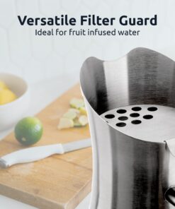 Invigorated Water pH Vitality Alkaline Water Filter Pitcher for Drinking Water Stainless Steel - Water Pitcher with Filter for Tap Water, High pH Filtered Purifier with Alkaline Filter - 1.9L (Silver) Silver 22 71ZmQiQypOL