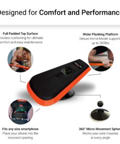 Stealth Core Deluxe Trainer - Turn Fitness Into a Fun Game - Get Strong Sexy Abs and Lean Core Playing Games On Your Phone; Free iOS/Android App; 4 Free Mobile Games Included; Dynamic Abs & Core Training; Only 3 Minutes a Day Orange 19 71ZmR6llB3L