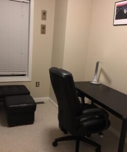 Need 55 Inch Large Computer Desk - Modern Simple Style Home Office Gaming Desk, Basic Writing Table for Study Student, Black Metal Frame, Black 55 inches 34 71ZmdrEhOnL