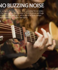 Capo Guitar Capo with Pick Holder for Acoustic and Electric Guitar, Ukelele, Bass, Banjo with Guitar Picks (rose wood) rose wood 31 71ZmevkTzoL