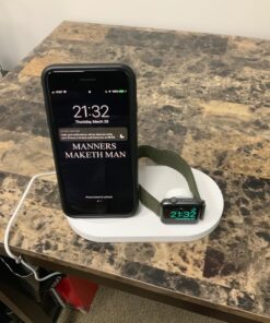 Belkin 3-In-1 Wireless Charging Station - Fast Wireless Charging For Apple Iphone 14, Iphone 13 & Iphone 12 Series & Apple Watch (All Series) - With Additional USB A Port For Multiple Devices (White) White Charging Dock 51 71ZmpQTKzJL 1