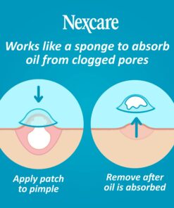 Nexcare Acne Cover, Skin Cover Absorbs Pus and Oil From Clogged Pores, Suitable Skincare for Most Skin Types - 36 Acne Covers 36 Count (Pack of 1) 28 71Zms4twhQL