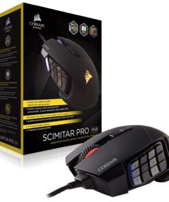 Corsair Scimitar Pro RGB - MMO Gaming Mouse - 16,000 DPI Optical Sensor - 12 Programmable Side Buttons - Black 26 71ZmsoZRJPL
