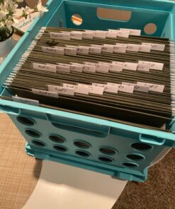 Amazon Basics Hanging File Folders, Letter Size, Standard Green, 1/5-Cut Tabs, 75 Count per box 75 Pack 40 71ZnkRFBVjL