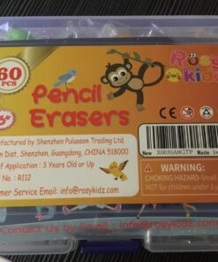 ROSYKIDZ 60PCS Animal Pencil Erasers Bulk for Kids, Take Apart Erasers Toys Desk Pet for Party Favors, Classroom Gifts for Students School Supplies Gift, Easter Basket Stuffers (Random) 60 35 71ZoQQnN 5L