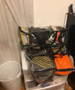 Houseables Baseball Cap Storage Bag, Hat Organizer Case, 23" x 6" x 8", Clear Plastic, Caps Holder, Moisture & Dust Proof, Black Handles, Box w/Zipper Closure, Stores & Racks 22 Hats, Dirt Protection 28 71ZoQzbJKL 1