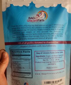 Bag of Unicorn Farts (Cotton Candy) Humorous Present Idea For Friend, Coworker, Mom or Dad 37 71ZpYVj8I1L