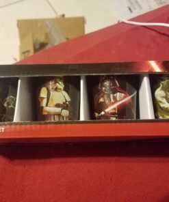 Silver Buffalo Disney Star Wars Character Portraits with Names 4 Pack Mini Glasses, 1.5 Ounces 1.5oz Star Wars Portraits 12 71ZqdZJeA0L