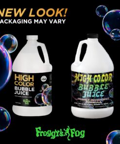 Alternative view of Froggy's Fog High Color Bubble Juice, Strong, Long-Lasting Bubble Solution Creates Iridescent Bubbles for Bubble Machines, Bubblers, Bubble Toys and Bubble Wands, 1 Gallon