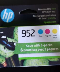 HP 952 Cyan, Magenta, Yellow Ink Cartridges (3-pack) | Works with HP OfficeJet 8702, HP OfficeJet Pro 7720, 7740, 8210, 8710, 8720, 8730, 8740 Series | Eligible for Instant Ink | N9K27AN Multipack 17 71Zr6oCFrlL