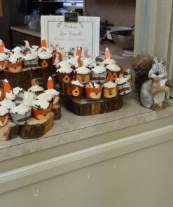 Woodland Baby Shower Cupcake Wrappers- Set of 24 Woodland Creatures 32 71ZrP02scZL