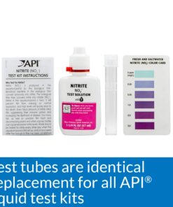 API REPLACEMENT TEST TUBES WITH CAPS For Any Aquarium Test Kit Including API Freshwater Master Test Kit 24-Count Box 19 71ZruknTTiL
