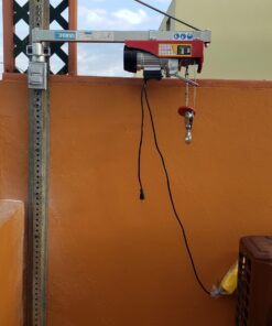 Happybuy 440 lbs Lift Electric Hoist, 110V Electric Winch with Zinc-Plated Steel Wire, 39.4 ft Lifting Garage Lift Hoist with 14ft Remote Control for Garage, Factories, Warehouses,Verandahs 440LBS 35 71Zs0uFWlDL