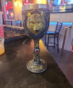 EZESO Stainless Steel Wolf Goblet, EZESO Resin 3D Wine Chalice Goblet Cup(Wolf Goblet) 21 71ZsZVtAeDL