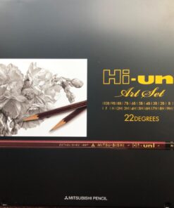 Uni Hi Wooden Pencil Art Set - 10B to 10H - Box of 22 (HUAS) 1 35 71ZtZacEzcL