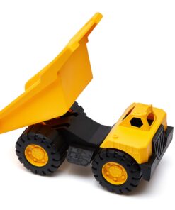 Amazon Basics Toy Construction Vehicle Set, Dump Truck and Bulldozer, Indoor/Outdoor, 10-Inch, Pack of 2, Yellow, 10.25" x 12" x 5.75" 44 71ZtpNHKQLL