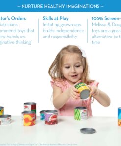 Melissa & Doug Let's Play House! Grocery Cans Play Food Kitchen Accessory ,3+ years- 10 Stackable Cans With Removable Lids 29 71Zu590CY2L 1