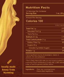 Queen Bee Gardens All Natural Whipped Wild Clover Wyoming Honey - Variety - 3 Pack 14 71ZuYEqEoaL