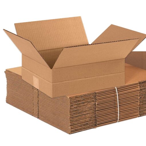 AVIDITI Shipping Boxes Multi-Depth 12"L x 10"W x 4"H, 25-Pack | Corrugated Cardboard Box for Packing, Moving and Storage