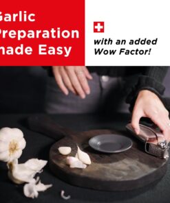 Kuhn Rikon Epicurean Garlic Press, Stainless Steel, 6.5 x 1 x 1.5 inches, Silver 27 71ZvyREAhFL