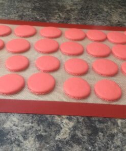 Silicone Baking Mat - Set of 3 Half Sheet (Thick & Large 11 5/8" x 16 1/2") - Non Stick Silicon Liner for Bake Pans & Rolling - Macaron/Pastry/Cookie/Bun/Bread Making - Professional Grade Nonstick 37 71ZwGf6ASaL