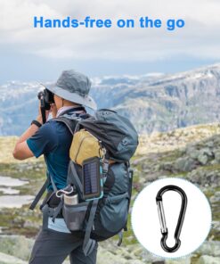 ERRBBIC Solar Power Bank Portable Charger 38800mah Waterproof Battery Backup Charger Solar Panel Charger with Dual LED Flashlights and Compass for All CellPhones, Tablets, and Electronic Devices Blue 1 Count (Pack of 1) 25 71ZwlfU5wIL 1