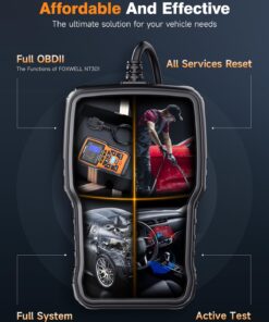FOXWELL NT510 Elite Fit for Volvo OBD2 Diagnostic Scanner All System Fault Code Reader with Full Bi-Directional Control Active Test, OBDII Functions and All Service Reset Oil EPB BMS TPS ABS Bleeding 14 71ZxBFFsHL