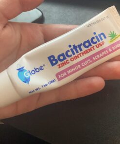 (4 Pack) Globe Bacitracin Zinc Ointment + Aloe 1oz, Antibiotic Ointment, Essential Antibiotic First Aid Supplies, Healing Action, Maximum Antibiotic Power, Prevents Infection in cuts, scrapes, Burns 33 71ZxBhOmaxL
