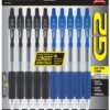 PILOT G2 Pens 0.5 mm - 10 Pack (5 Black and 5 Blue Pens) Premium Gel Ink Pens Extra Fine Point 0.5 Pens Refillable & Retractable Rolling Ball