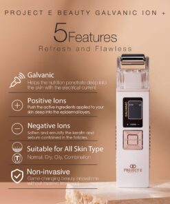 Project E Beauty Galvanic Facial Lifting Roller | Wireless Galvanic Facial Machine Skin Care Reduce Wrinkles Skin Tightening Firming Fine Lines Desincrustation Deep Pore Cleansing Rejuvenation Device 17 71ZxhT5Ey L