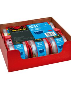 Scotch Heavy Duty Shipping Packing Tape, Clear, Holiday Shipping Supplies, 1.88 in. x 22.2 yd., 6 Tape Rolls with Dispensers 42 71ZxoEH7jCL