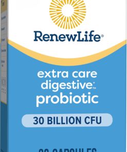 Renew Life Extra Care Go-Pack Probiotic Capsules, Daily Supplement Supports Immune, Digestive and Respiratory Health, L. Rhamnosus GG, Dairy, Soy and gluten-free, 30 Billion CFU, 30 Ct 30 Count 22 71Zxv AERJL