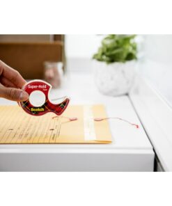 Scotch Super-Hold Tape, 2 Rolls, Transparent Finish, 50% More Adhesive, Trusted Favorite, 3/4 x 600 Inches, Dispensered (198DM-2) 49 71ZzQvUcIbL