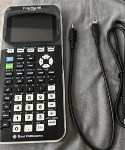 Texas Instruments TI-84 Plus CE Color Graphing Calculator, Black 7.5 Inch Single Pack 28 71ZzUJj6wbL