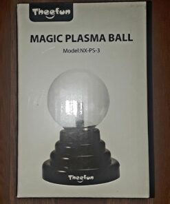 Theefun Plasma Ball, 3 Inch Plasma Lamp, Touch Sensitive Plasma Globe USB or Battery Powered Nebula Thunder Lightning, Novelty Toy for Kids, Parties, Prop, Bedroom, Home, Decoration, Christmas Gifts 30 71ZzcYwGGML