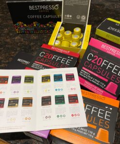 Bestpresso Coffee for Nespresso OriginalLine Machine 120 pods Certified Genuine Espresso Variety Pack, Pods Compatible with Nespresso OriginalLine 20 Count (Pack of 6) 35 71ZzwCNTS1L