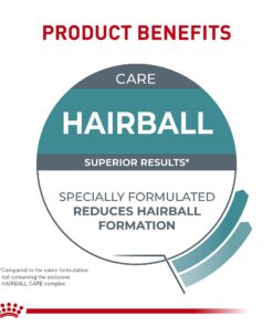Royal Canin Feline Care Nutrition Hairball Care Dry Cat Food, 3 lb bag 3 Pound (Pack of 1) 25 71a I8PHvML 1