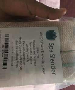 SPA SLENDER 6-inch Elastic Wrap - Compression Bandage with Hook and Loop Closure – Non-Latex Bandage Elastic Wrap for Injuries and Soreness – 2 pcs Washable Wide Elastic Bandage 2 Count 24 71a0BL1mz0L