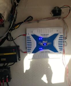 Pyle Hydra Marine Amplifier - Upgraded Elite Series 1000 Watt 4 Channel Bridgeable Amp Tri-Mode Configurable, Waterproof, MOSFET Power Supply, GAIN Level Controls and RCA Stereo Input(PLMRA420) 33 71a0i51WJsL