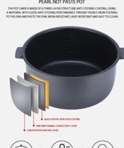 2200W Tapioca Boba Pearl Cooker, Commercial 16L Fully Automatic Pearl Pot With Non-Stick And Touchscreen Design, Sago Cooker For Boba Tea/Bubble Tea 10 71a0le1a7EL