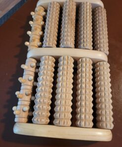 TheraFlow Foot Massager - Relaxation Gifts for Women, Mom, Runners, Men, Dad - Plantar Fasciitis Relief - Foot Roller for Foot Pain, Neuropathy, Heel Spur Pain, Stress Relief, Wooden Reflexology Tools Single Reflexology 25 71a0vHUaXgL